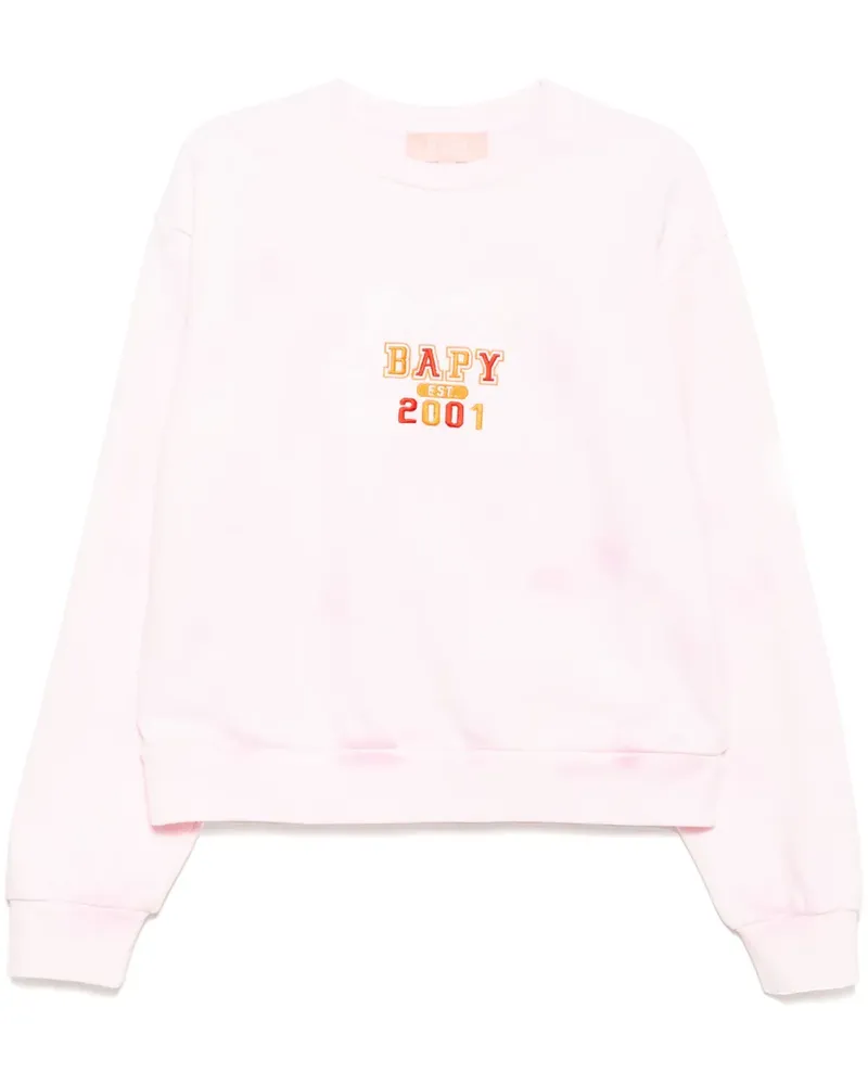 BAPE Sweatshirt mit Logo - Rosa Rosa