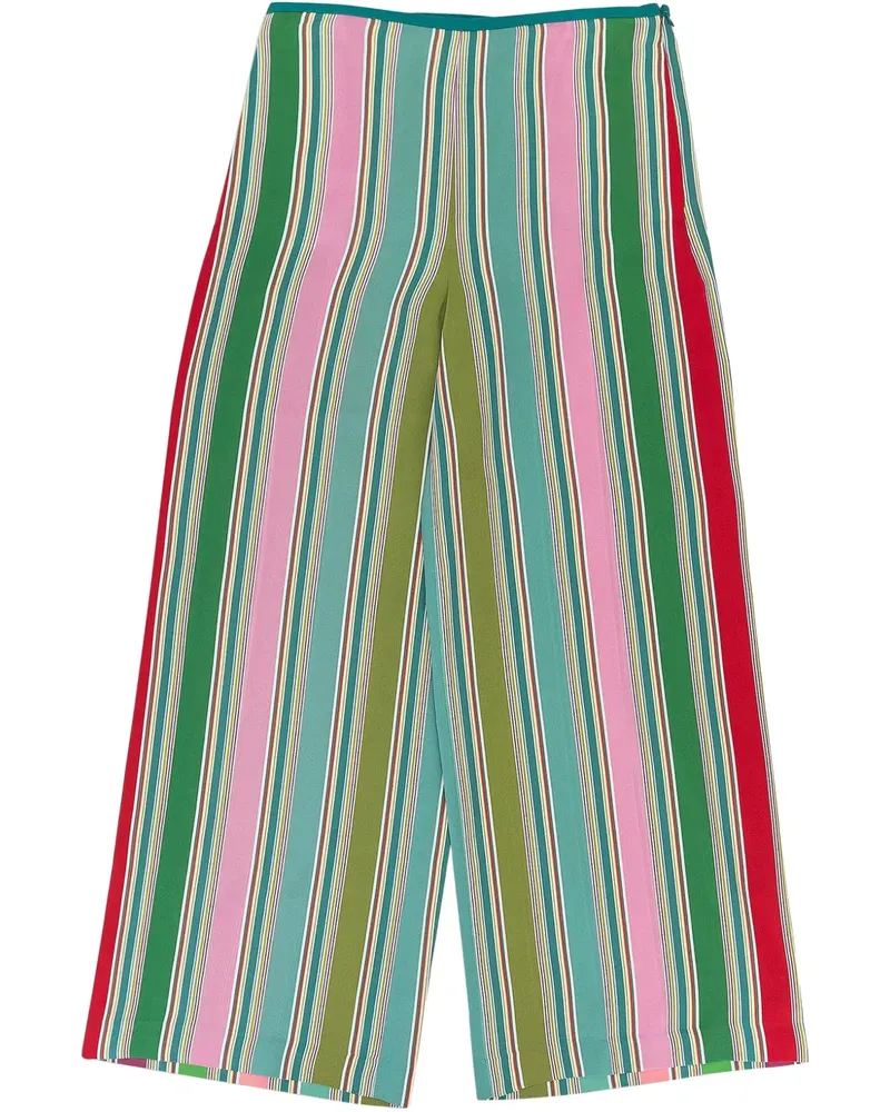 Loro Piana Weite Seidenhose - Grün Grün