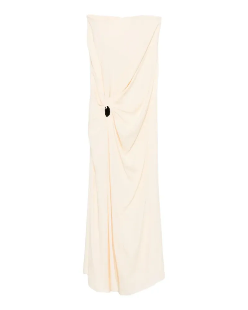Raquel Diniz Diana draped maxi dress - Nude Nude