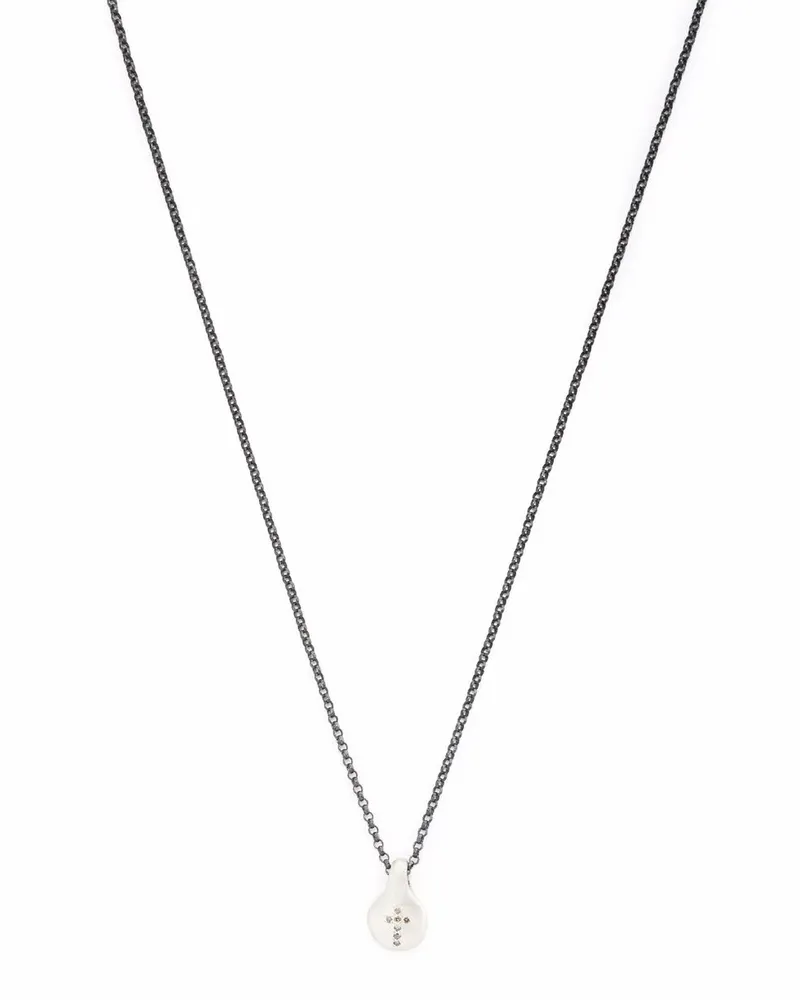 Rosa Maria Silberhalskette mit Diamanten Silber