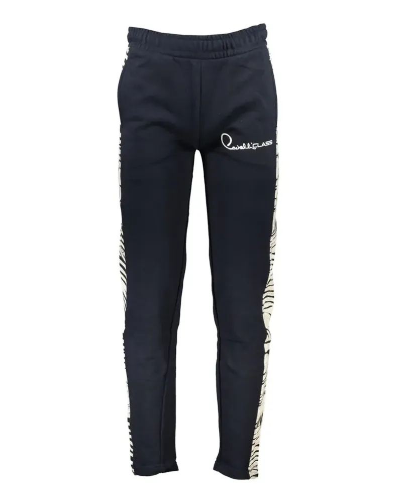 Roberto Cavalli zebra-print side-stripe track pants - Blau Blau