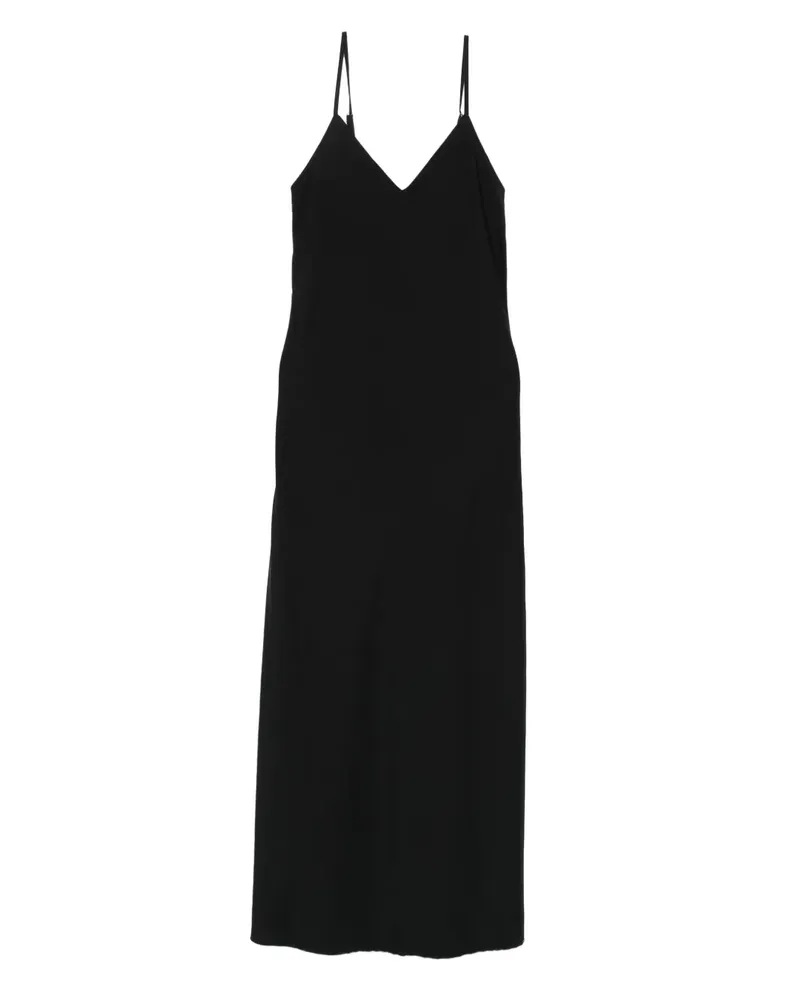 KristenseN Du Nord Kleid mit V-Ausschnitt - Schwarz Schwarz
