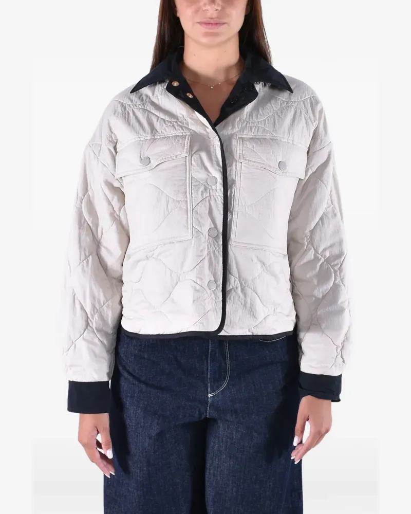 Max Mara Wendbare Steppjacke - Nude Nude