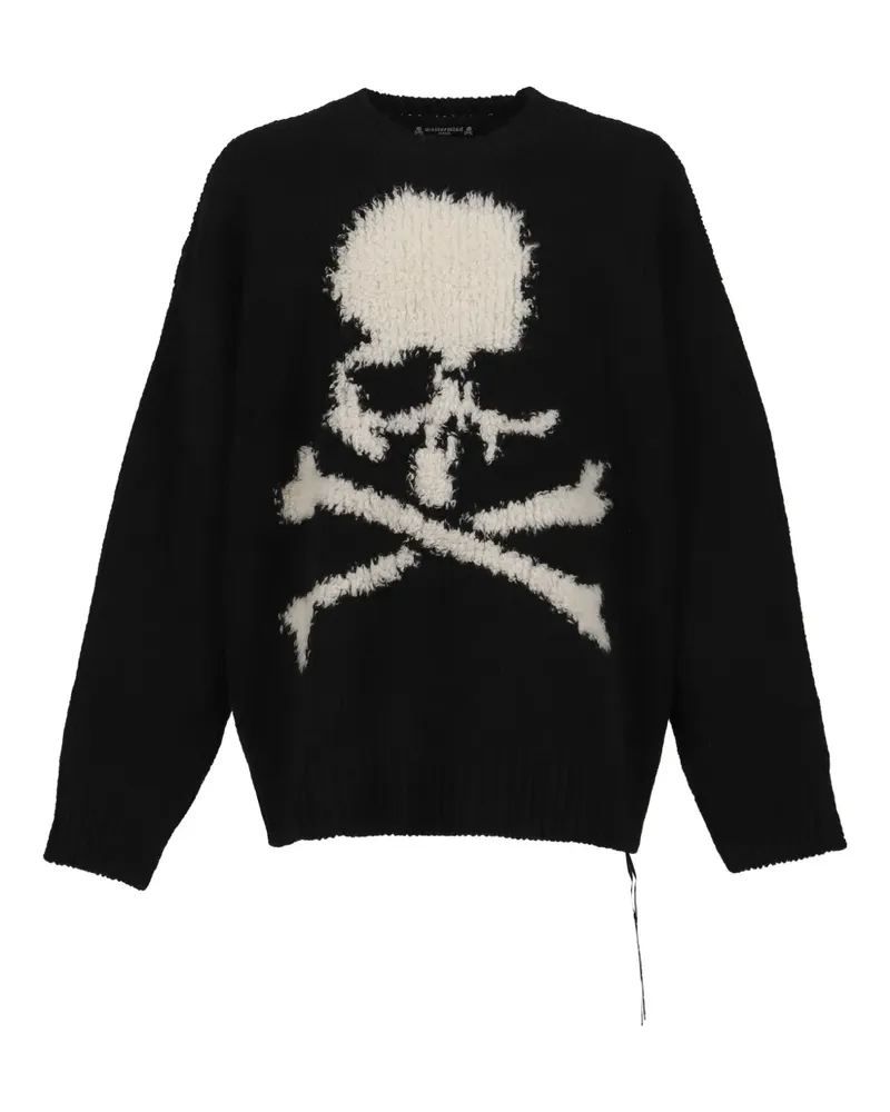 Mastermind World MJ Pullover mit Totenkopf - Schwarz Schwarz