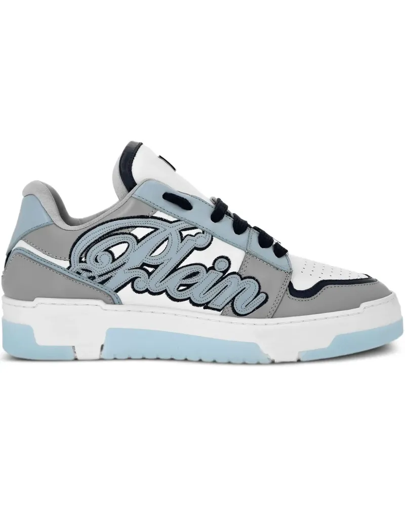 Philipp Plein Sneakers mit Logo-Patch - Weiß Weiß