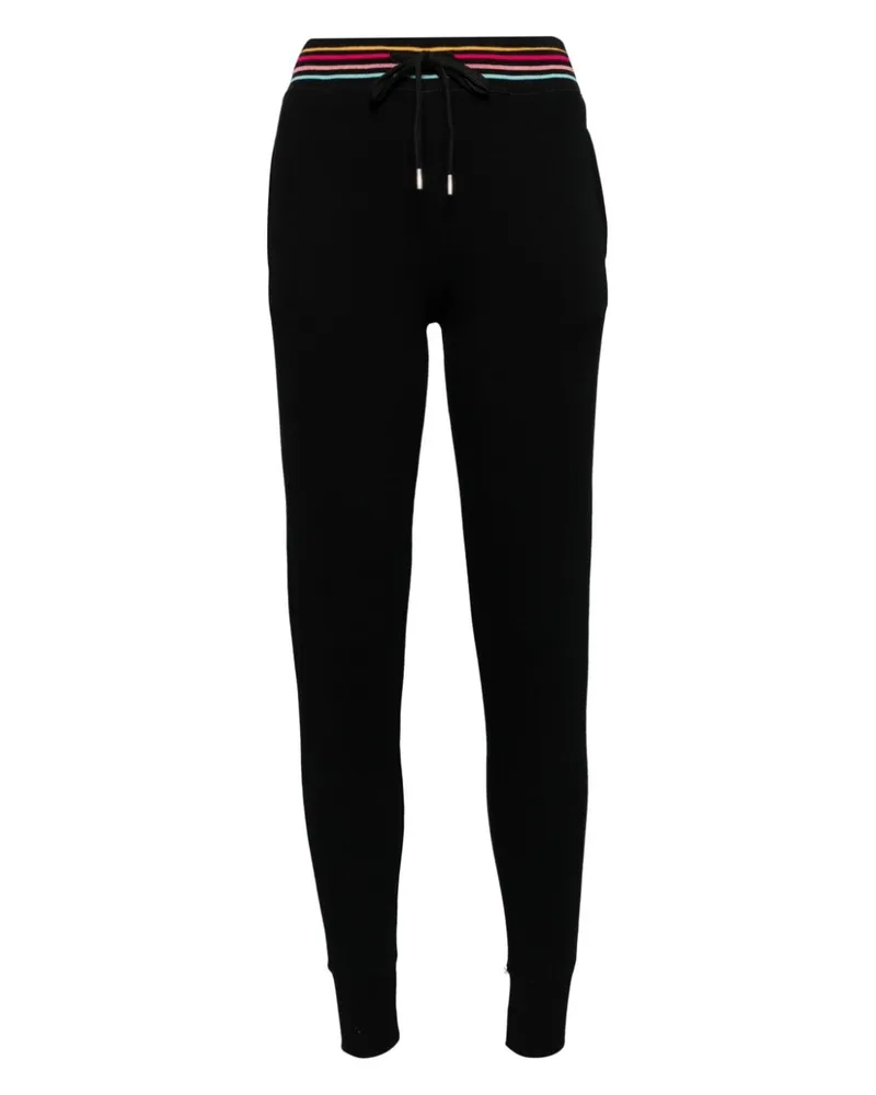 Paul Smith Skinny-Hose mit gestreiftem Bund - Schwarz Schwarz