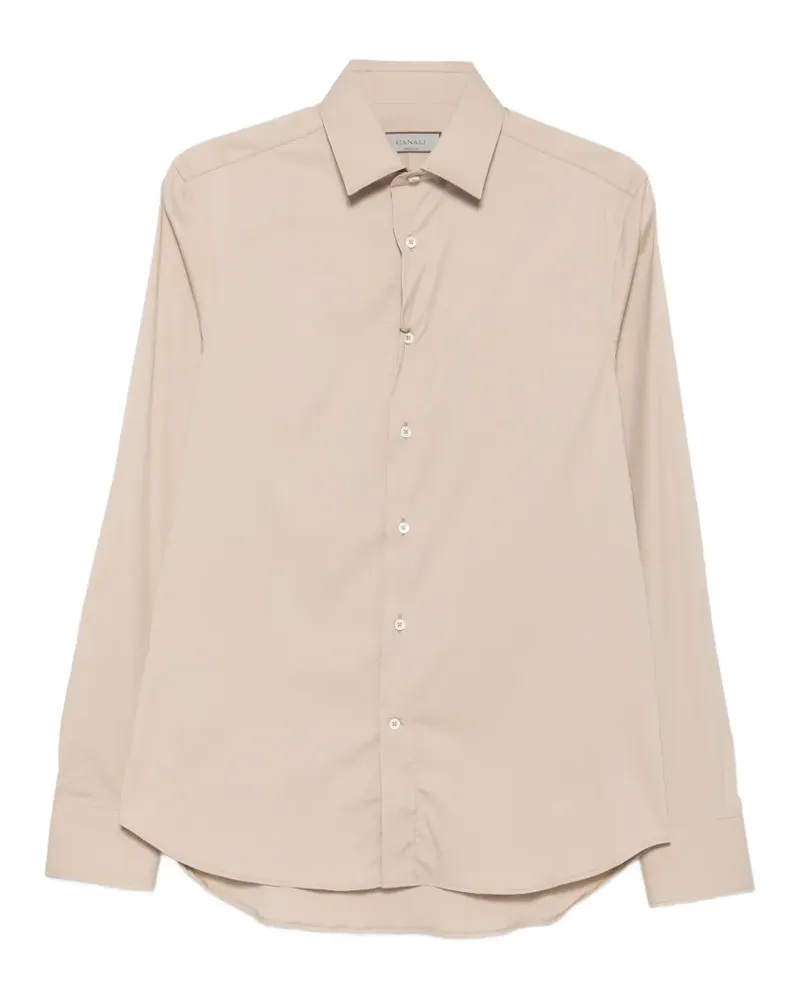 Canali long-sleeve button-up shirt - Nude Nude