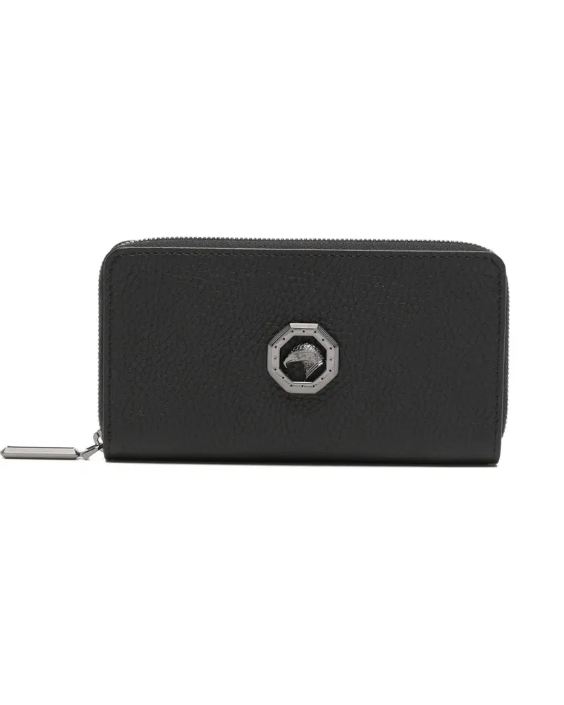 Stefano Ricci logo-plaque leather wallet - Schwarz Schwarz