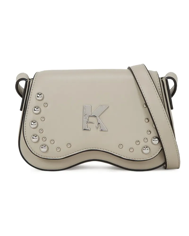Karl Lagerfeld Mini Umhängetasche mit Nieten - Nude Nude