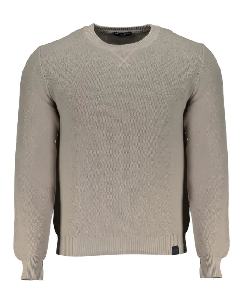 North Sails textured-knit crew-neck cotton sweater - Grau Grau