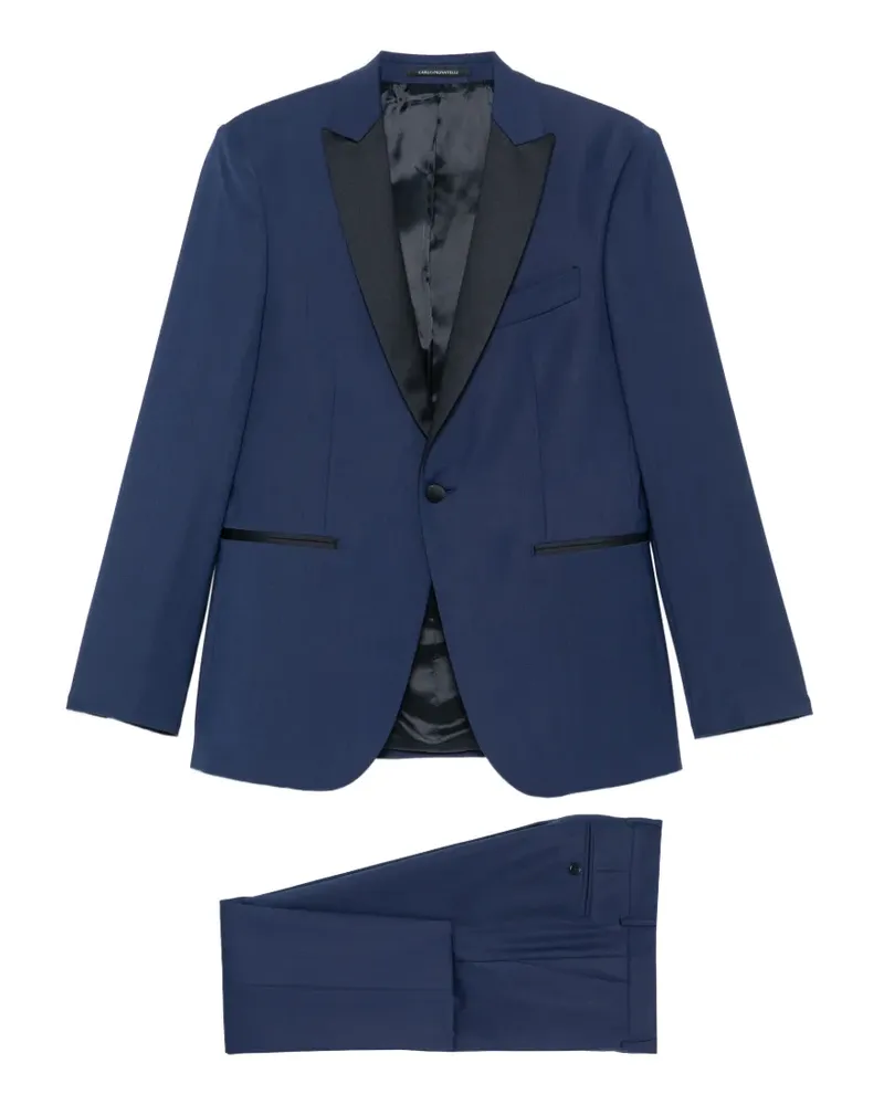 Carlo Pignatelli peak-lapel suit - Blau Blau