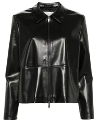 Calvin Klein Jacke aus Faux-Leder Schwarz