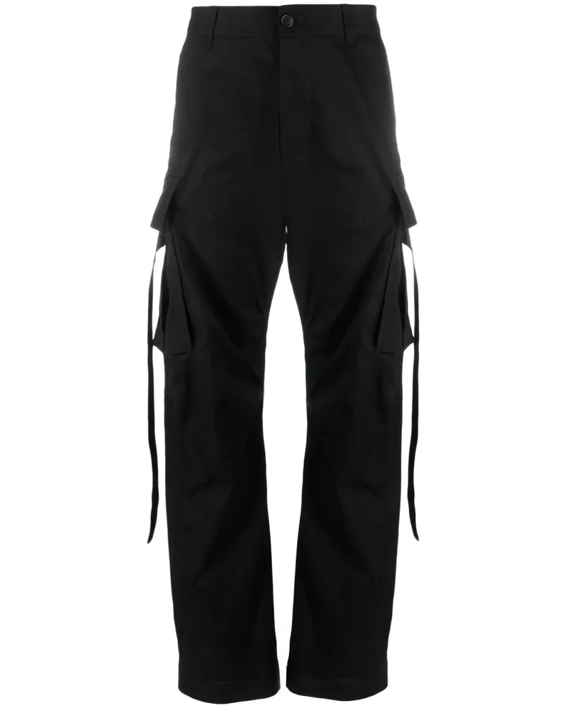 Dsquared2 Cargohose mit geradem Bein - Schwarz Schwarz