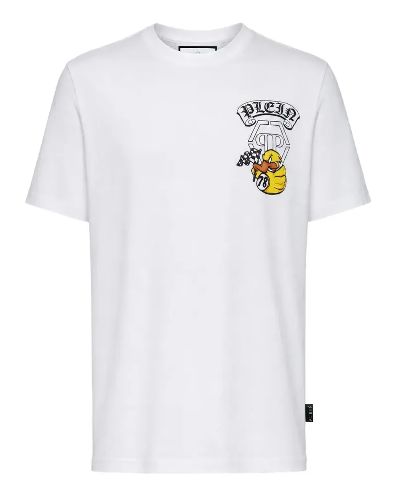 Philipp Plein Plein Gothic Duck T-Shirt aus Jersey - Weiß Weiß