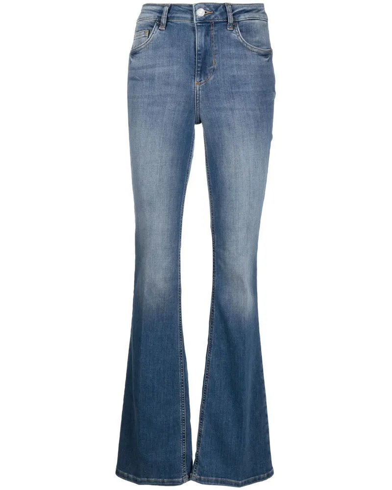 Liu Jo Halbhohe Schlagjeans - Blau Blau