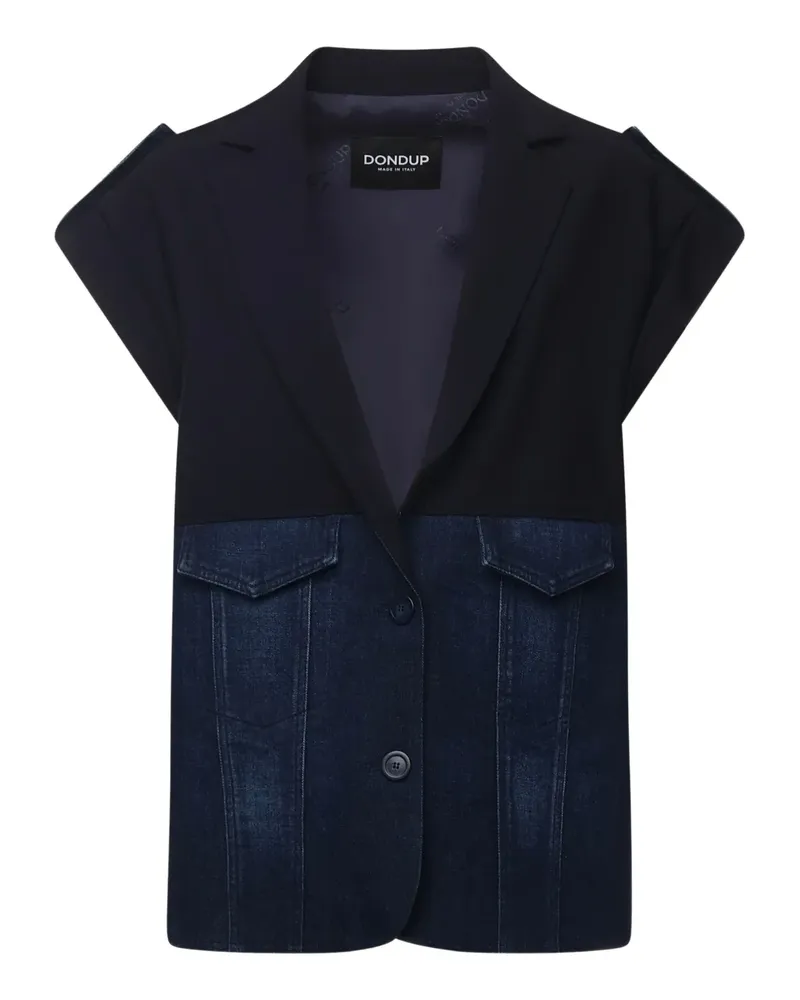 Dondup flap-pocket three-button jacket - Blau Blau