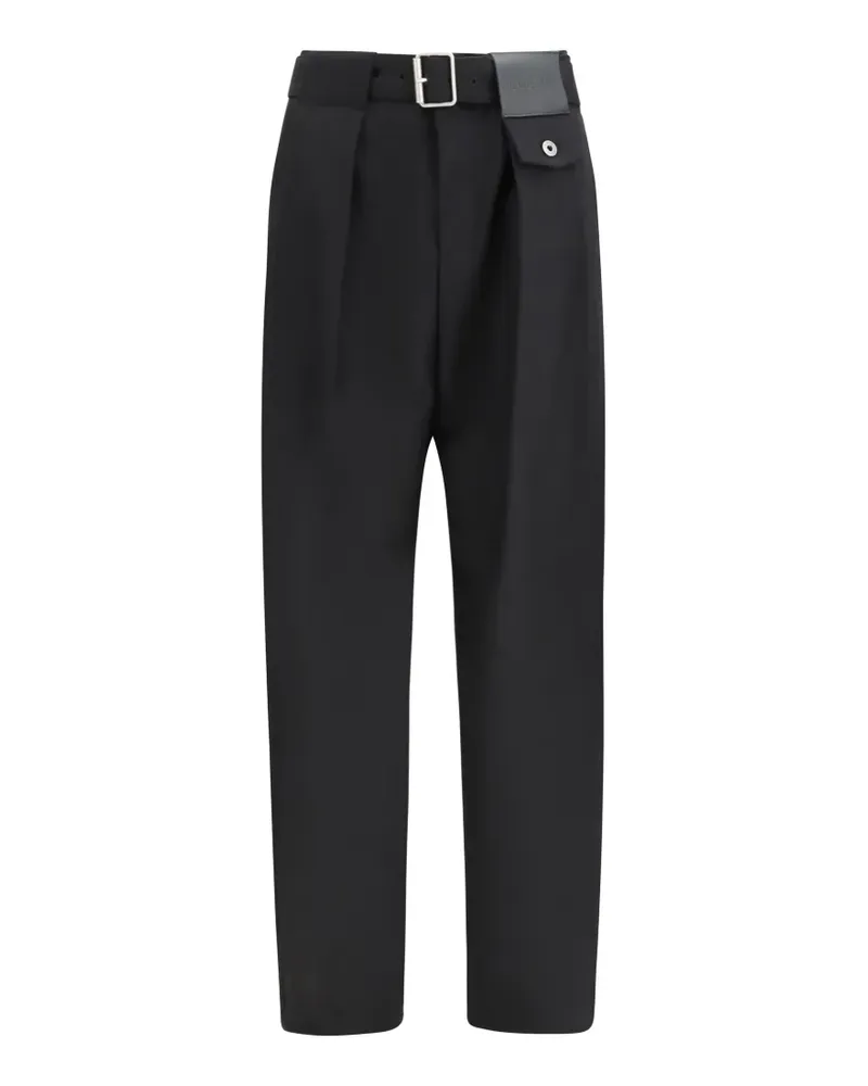 Loewe Plissierte Hose - Schwarz Schwarz