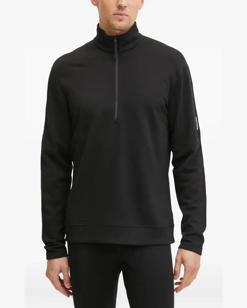 Icebreaker Sweatshirt mit Reißverschluss - Schwarz Schwarz