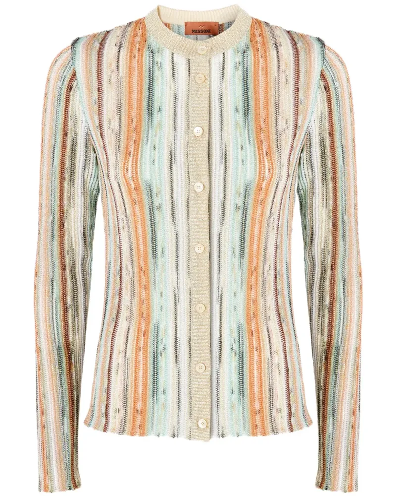 Missoni Gestreifter Cardigan - Nude Nude