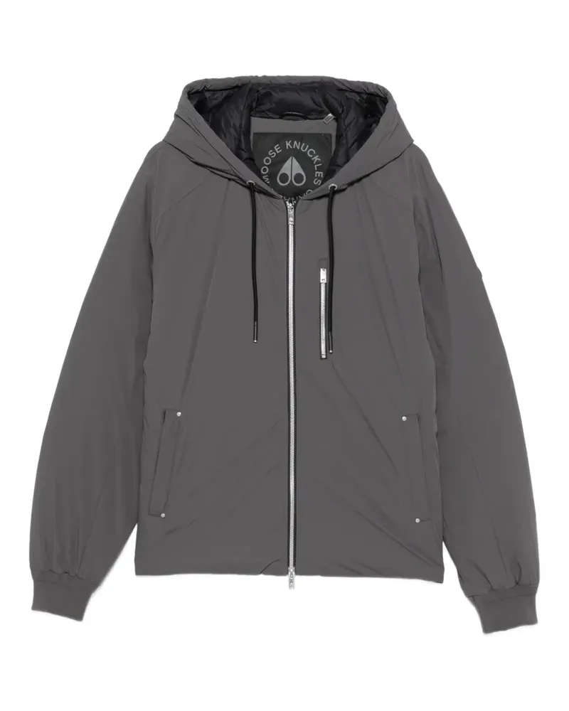Moose Knuckles Kapuzenjacke mit Kordelzug - Grau Grau