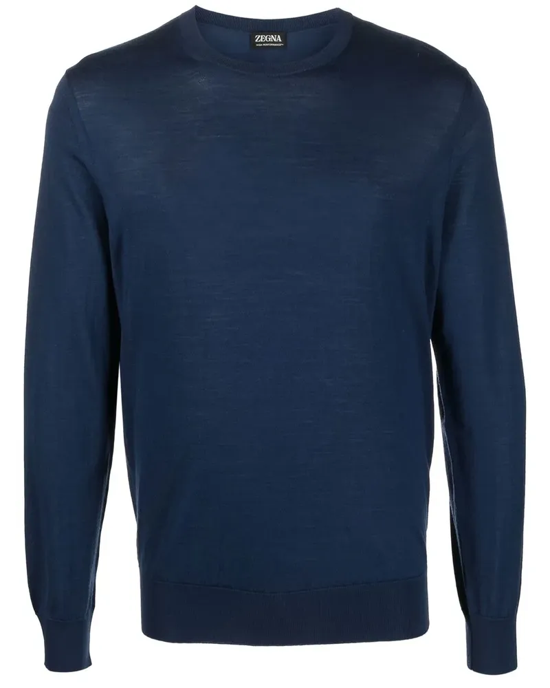 Ermenegildo Zegna Fein gestrickter Pullover - Blau Blau