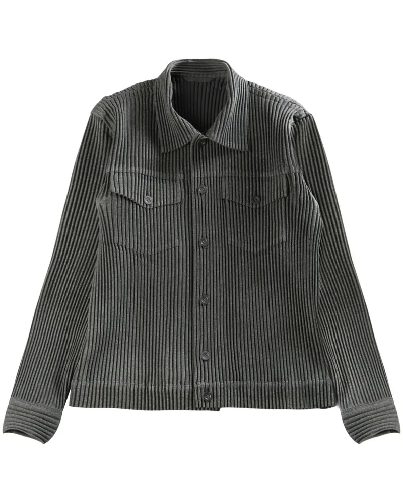 Issey Miyake Wool Like Light shirt jacket - Grau Grau