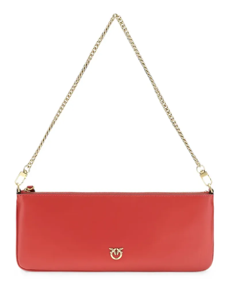 Pinko Horizontal Flat Schultertasche - Rot Rot