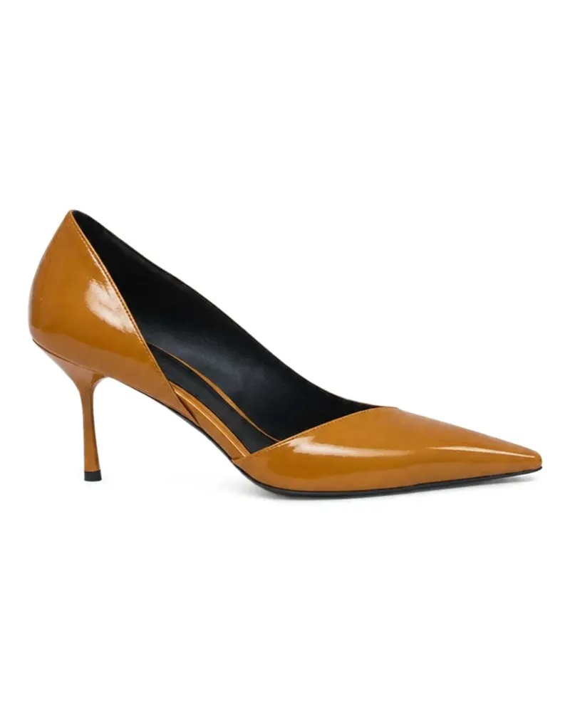 Christopher Esber Max Pumps aus Lackleder - Braun Braun