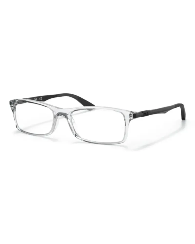 Ray Ban Brille mit eckigem Gestell - Weiß Weiß