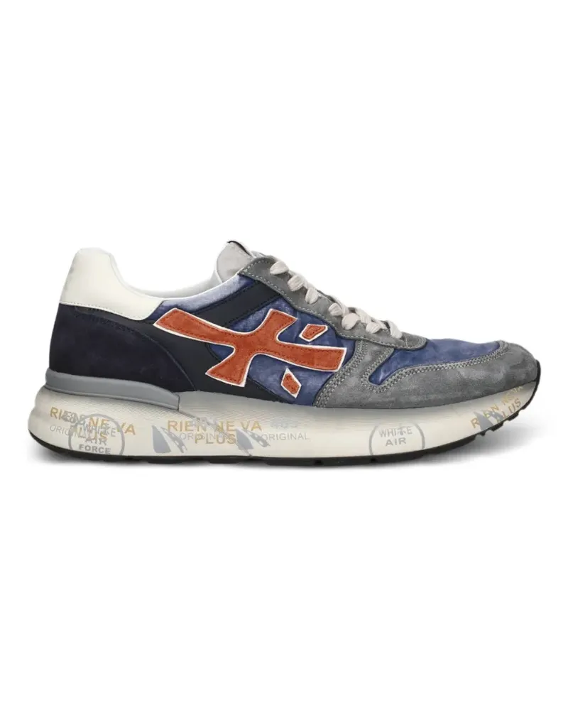 Premiata Mick logo-patch sneakers - Grau Grau
