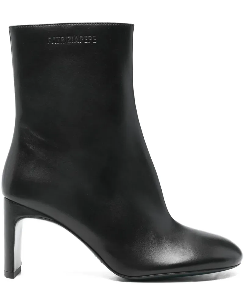 Patrizia Pepe Stiefel aus Leder 80mm - Schwarz Schwarz