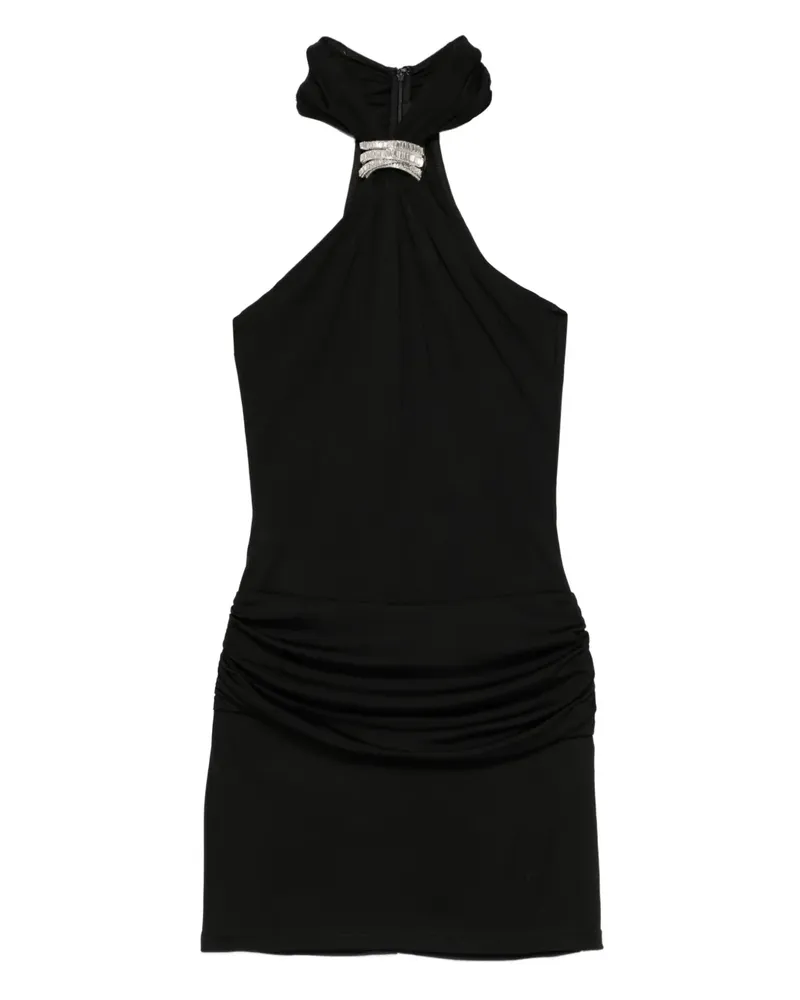 David Koma embellished gathered dress - Schwarz Schwarz