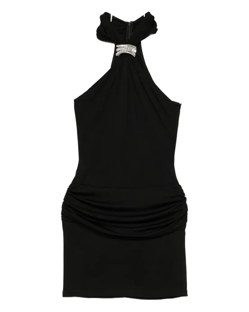 David Koma embellished gathered dress - Schwarz Schwarz