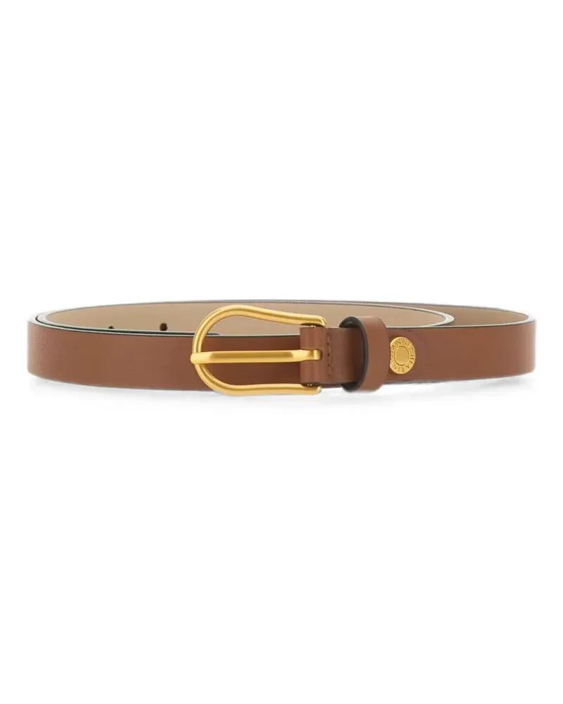 Gianni Chiarini logo smooth-leather belt - Braun Braun