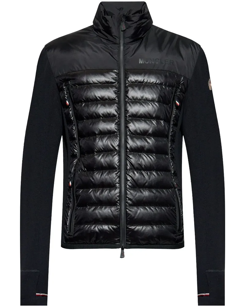 Moncler Wattierte Polartec® Jacke mit Reißverschluss - Schwarz Schwarz