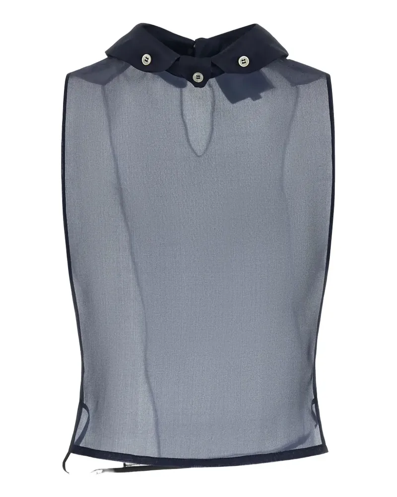 Jejia Livi silk bib top - Blau Blau