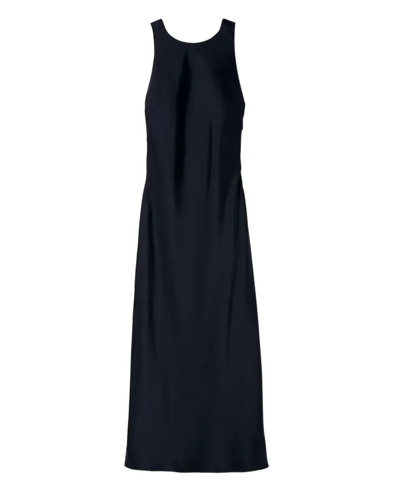 Claudie Pierlot Rückenfreies Satin-Maxikleid - Schwarz Schwarz