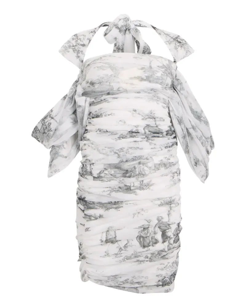 Philosophy Di Lorenzo Serafini Minikleid mit Raffungen - Weiß Weiß