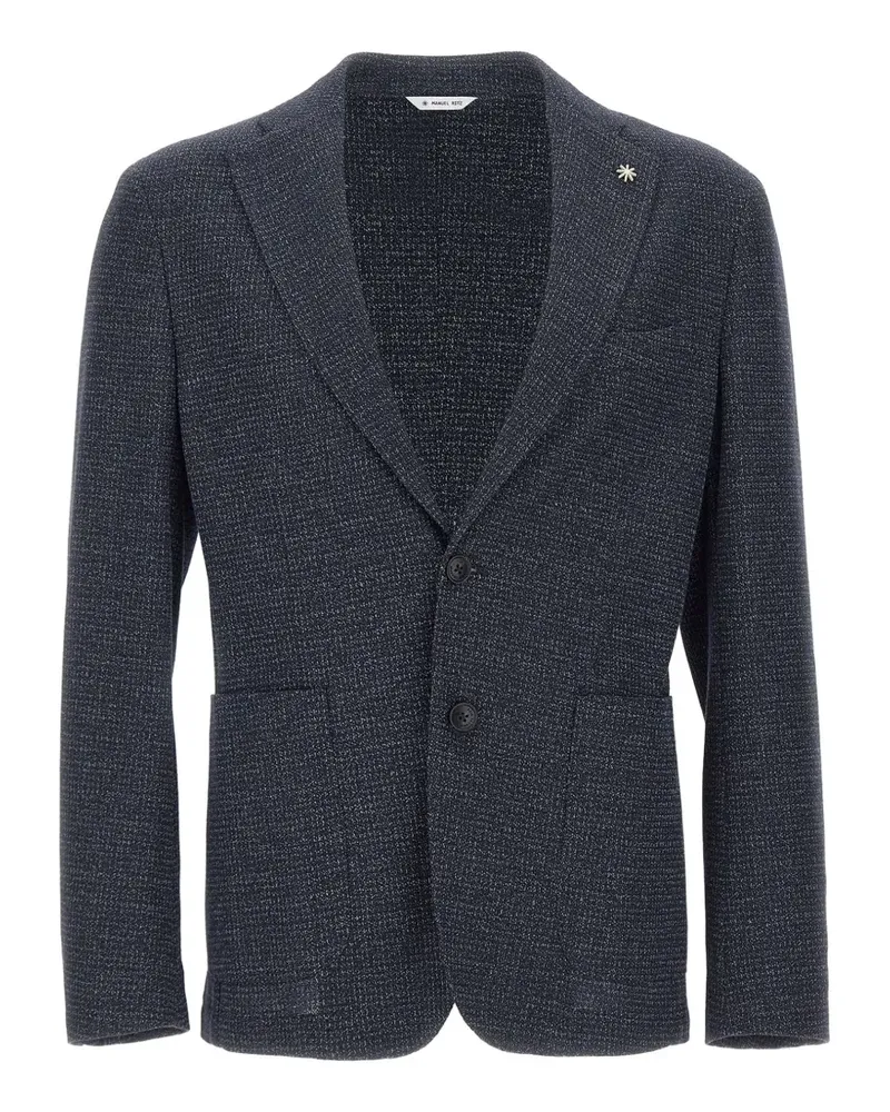 Manuel Ritz single-breasted blazer - Blau Blau