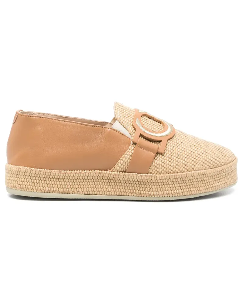 Casadei Bestickte Espadrilles - Braun Braun