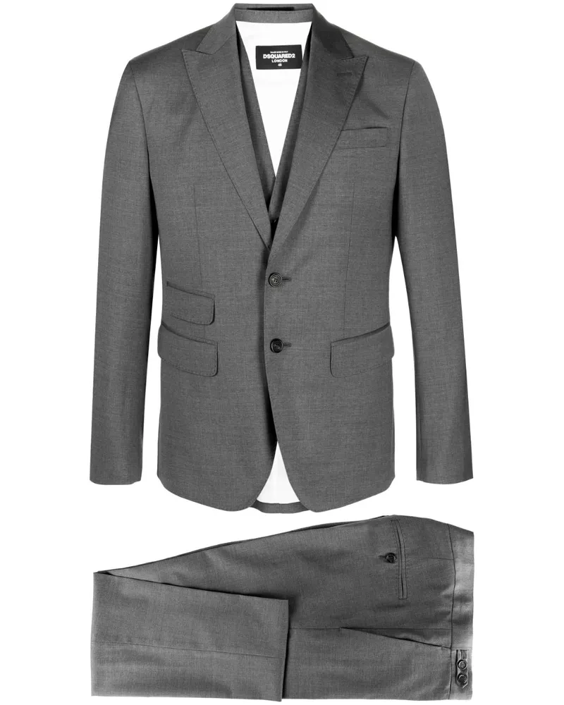 Dsquared2 Einreihiger Anzug - Grau Grau