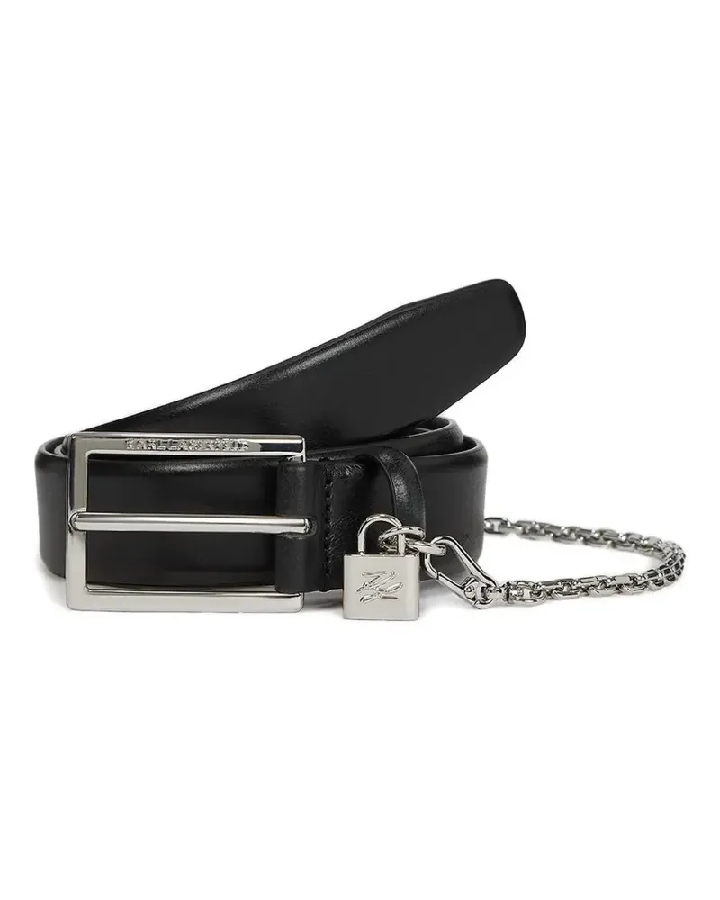 Karl Lagerfeld Gürtel mit Schloss - Schwarz Schwarz