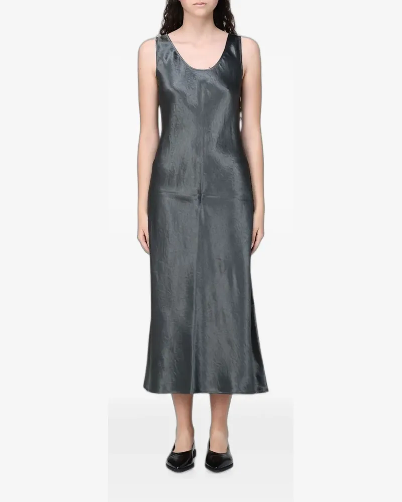 Max Mara satin midi dress - Grau Grau