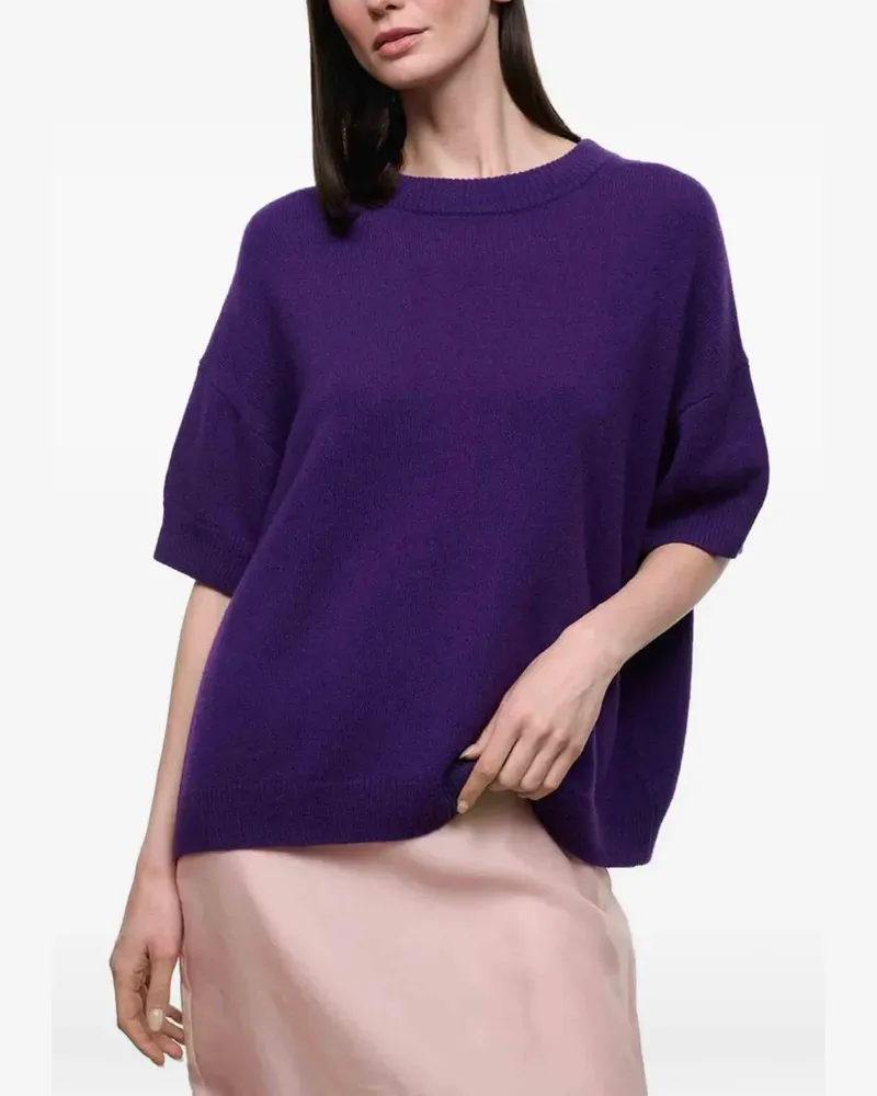 STAUD Sorrento short-sleeve sweater - Violett Violett