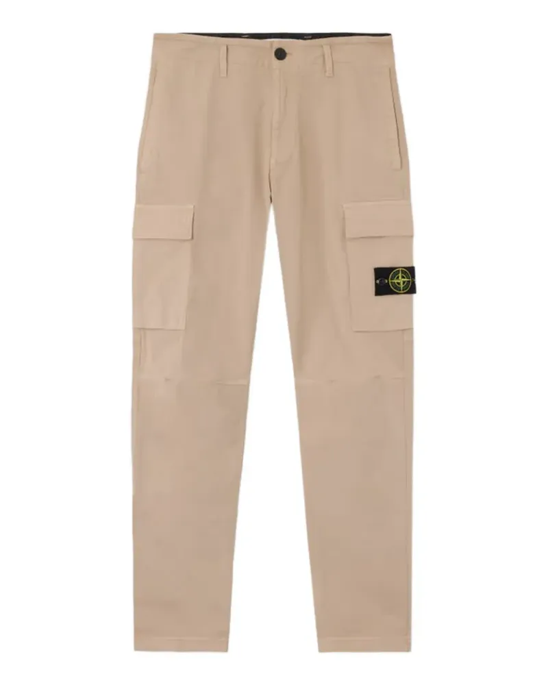 Stone Island Cargohose mit Logo-Patch - Nude Nude