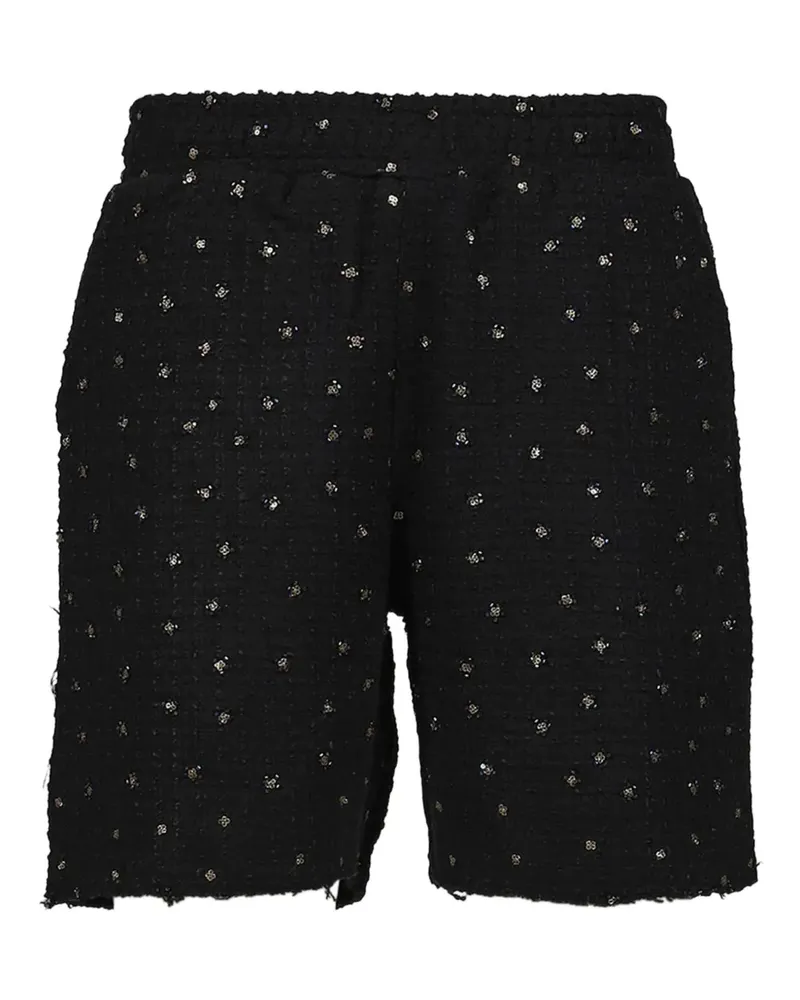Honor The Gift Verzierte Tweed-Shorts - Schwarz Schwarz