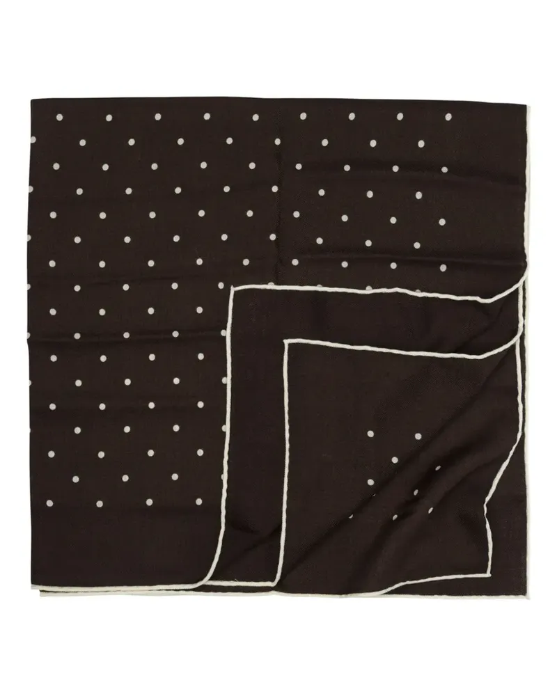Destin polka-dot wool scarf - Braun Braun