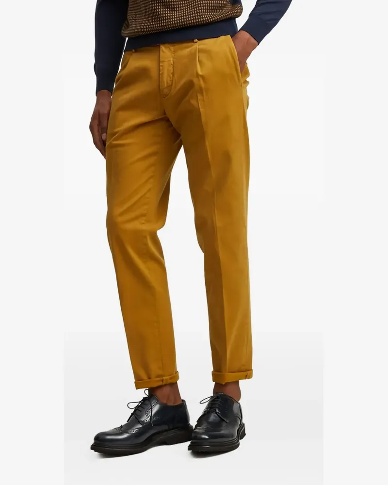 Luigi Bianchi Mantova pleated trousers - Gelb Gelb