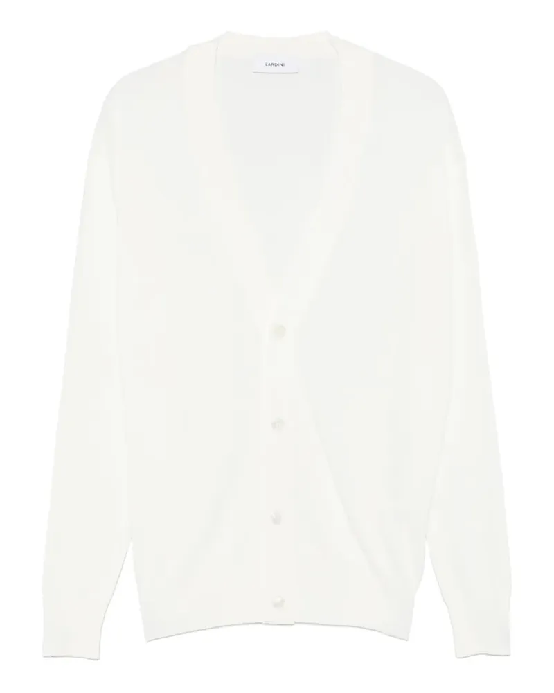 LARDINI Cardigan mit langen Ärmeln - Weiß Weiß