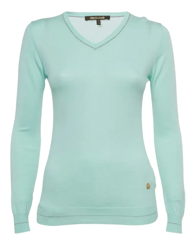 Roberto Cavalli V-neck top - Blau Blau